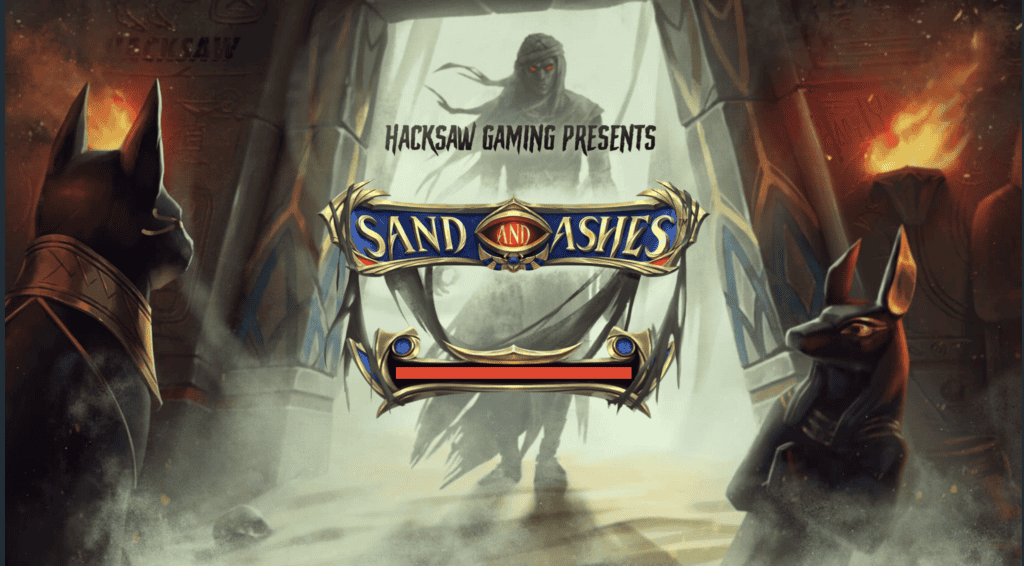 Sand and Ashes online slot from Hacksaw Gaming with Egyptian mythology theme and ancient temple artwork