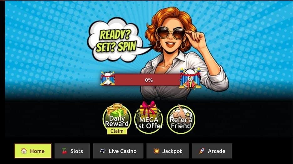 HelloMillions casino interface with live dealer games, slots, and free coin rewards as a top Yay Casino alternative